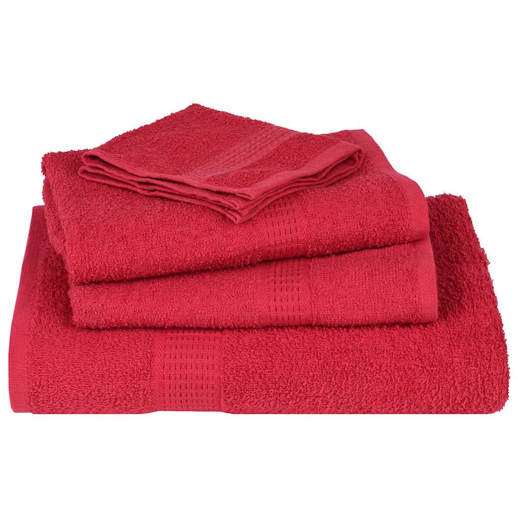 vidaXL Seiftücher 2 Stk. Rot 30x30 cm 360 g/m² 100% Baumwolle
