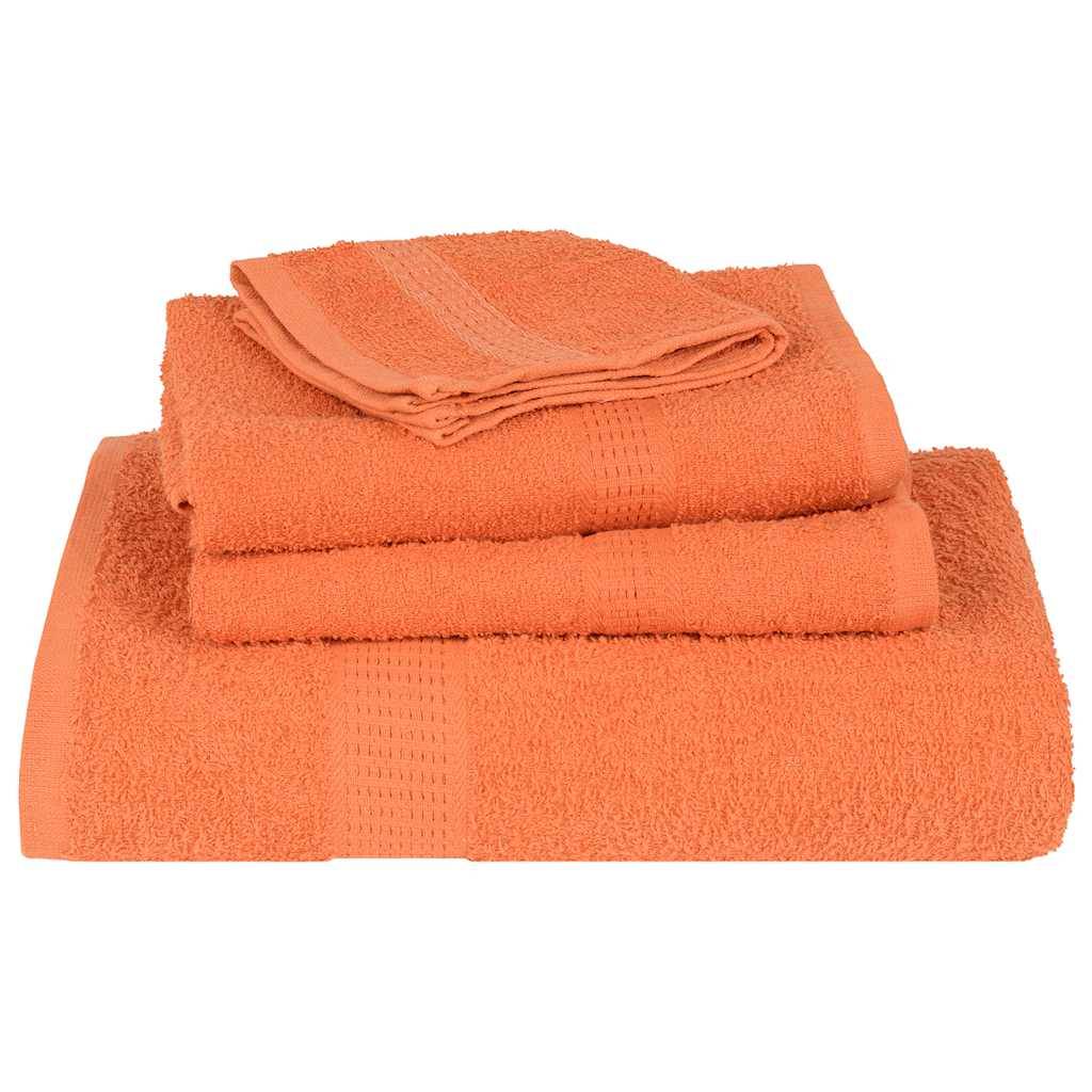 vidaXL Handtücher 10 Stk. Orange 100x200 cm 360 g/m² 100% Baumwolle