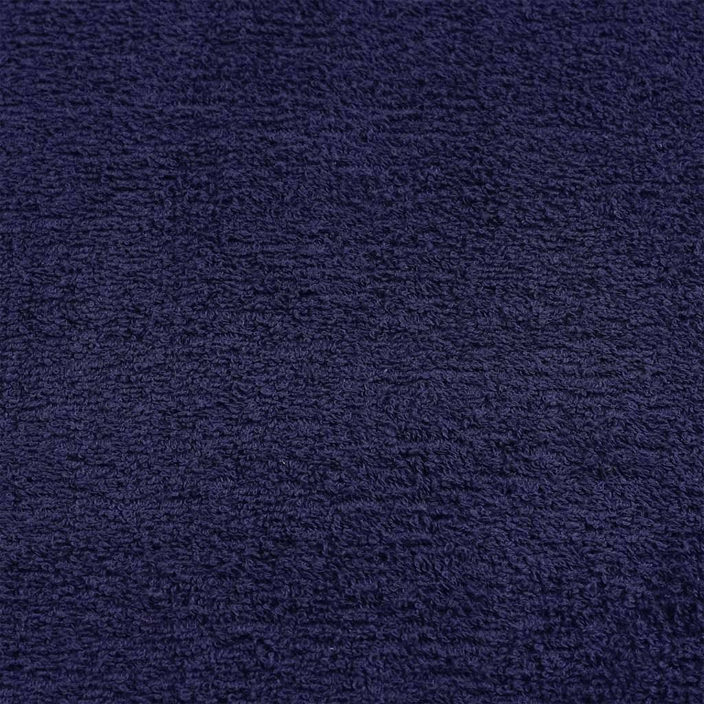 vidaXL Seiftücher 10 Stk. Marineblau 30x30 cm 360 g/m² 100% Baumwolle