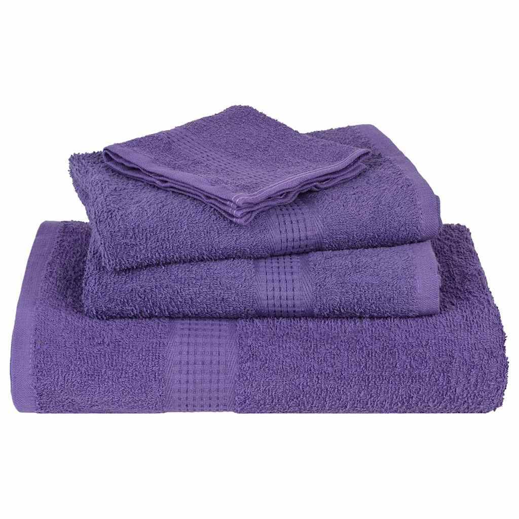 vidaXL Handtücher 10 Stk. Lila 50x100 cm 360 g/m² 100% Baumwolle