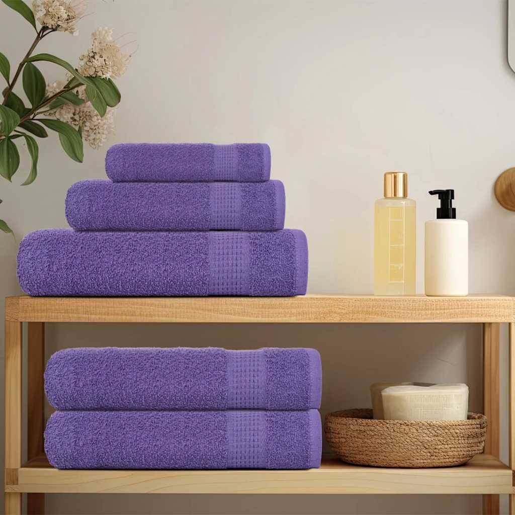vidaXL Handtücher 10 Stk. Lila 50x100 cm 360 g/m² 100% Baumwolle