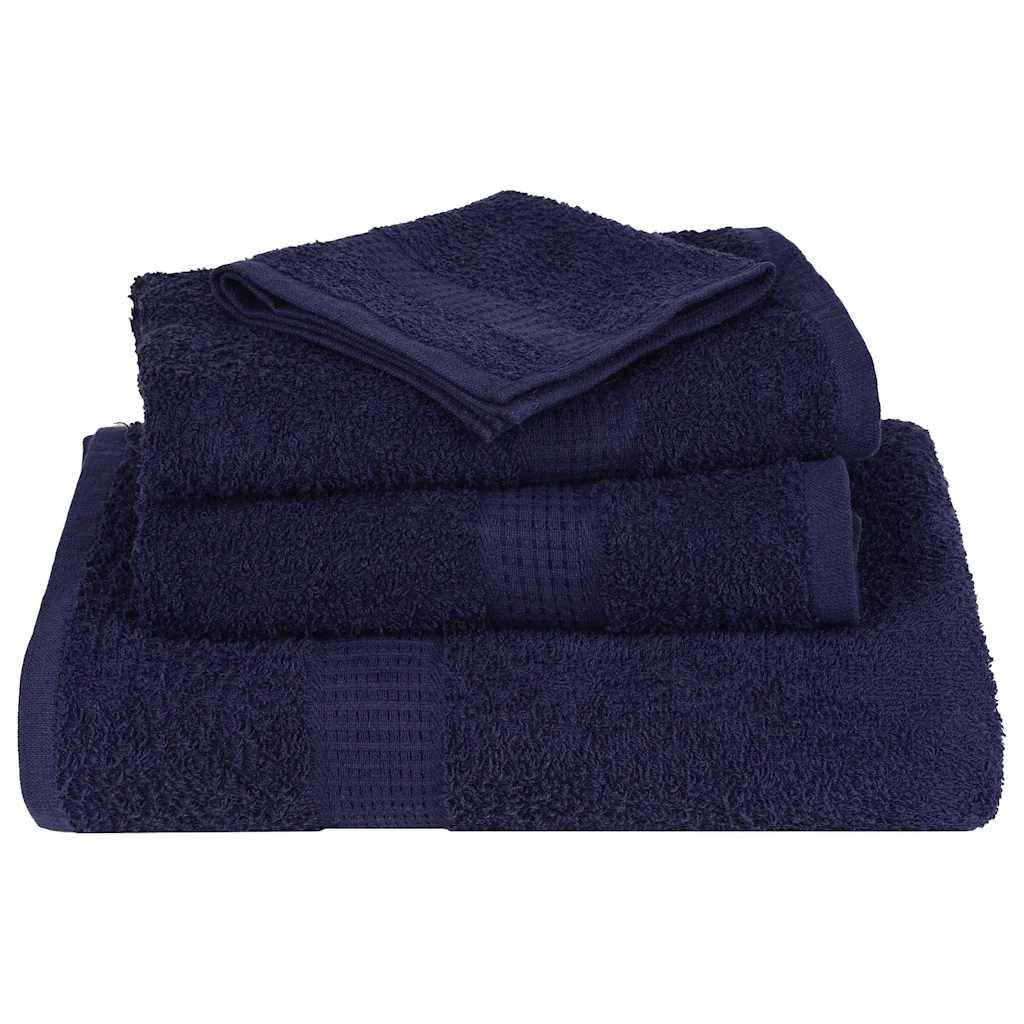 vidaXL Duschtücher 4 Stk. Marineblau 70x140 cm 360 g/m² 100% Baumwolle