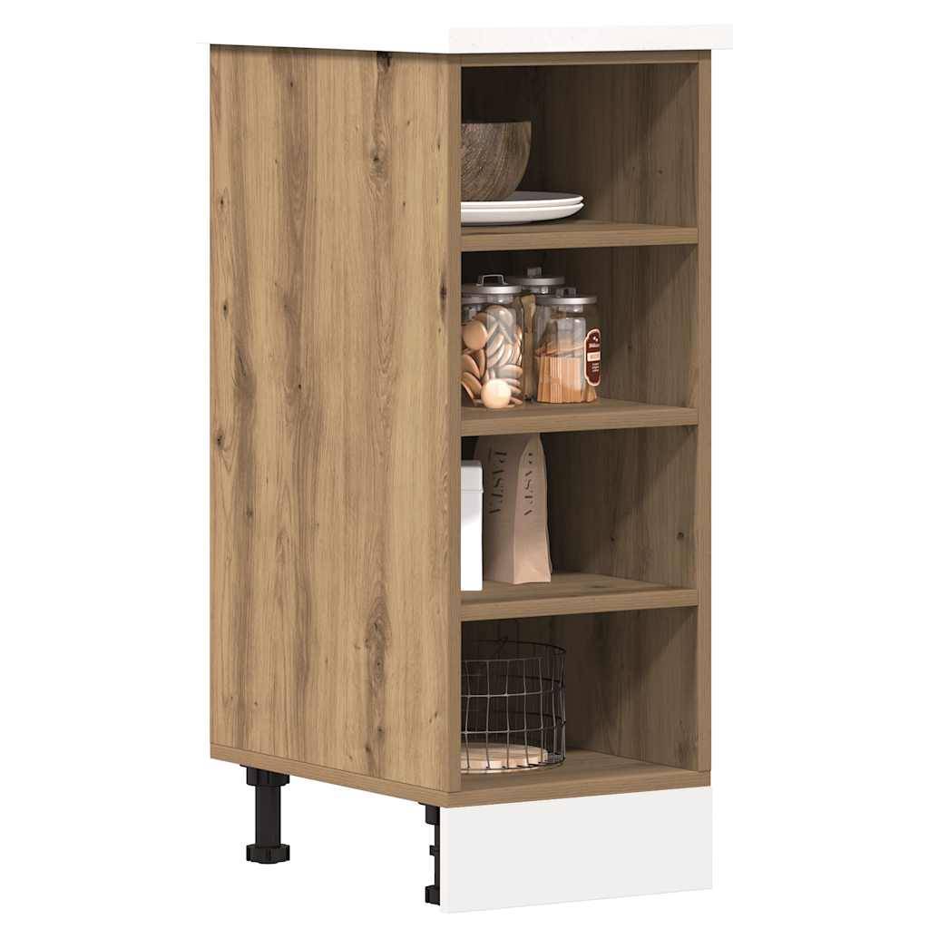 vidaXL Unterschrank Riga Artisan-Eiche 30x44,5x81,5 cm Holzwerkstoff