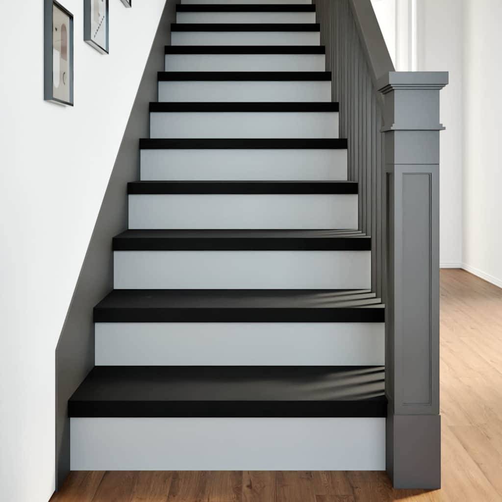 vidaXL Treppenstufen 8 Stk. Dunkelbraun 80x25x2 cm Massivholz Eiche