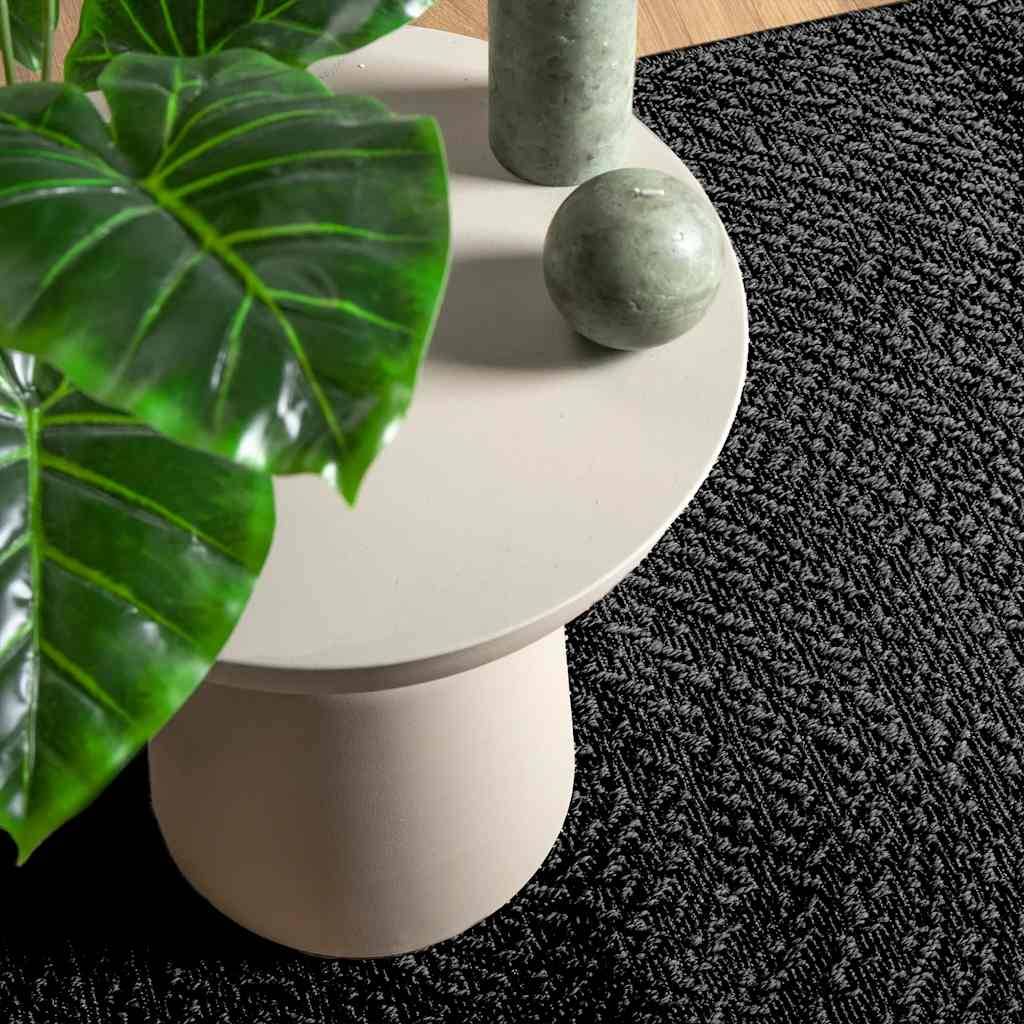 vidaXL Teppich ZIZUR Anthrazit 140x200cm Jute-Optik Indoor und Outdoor