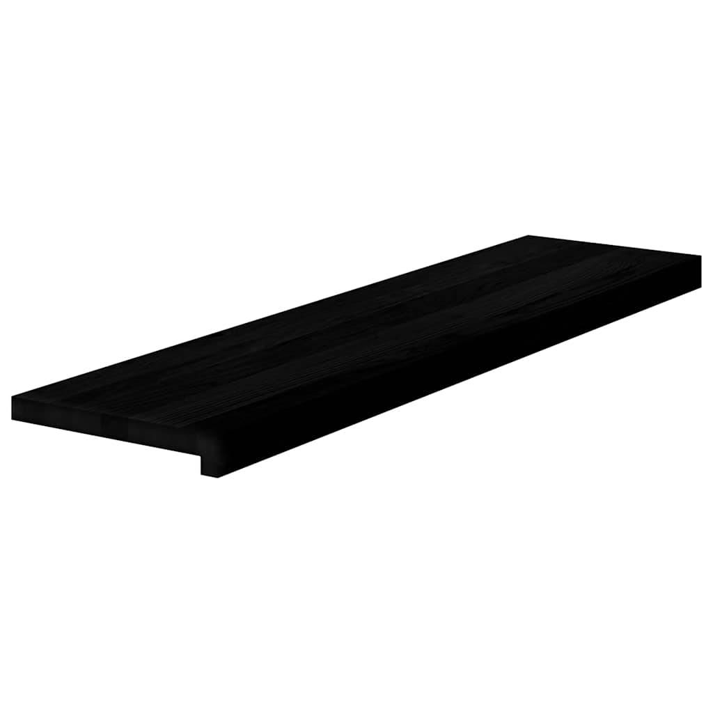 vidaXL Treppenstufen 16 Stk. Dunkelbraun 100x30x2 cm Massivholz Eiche