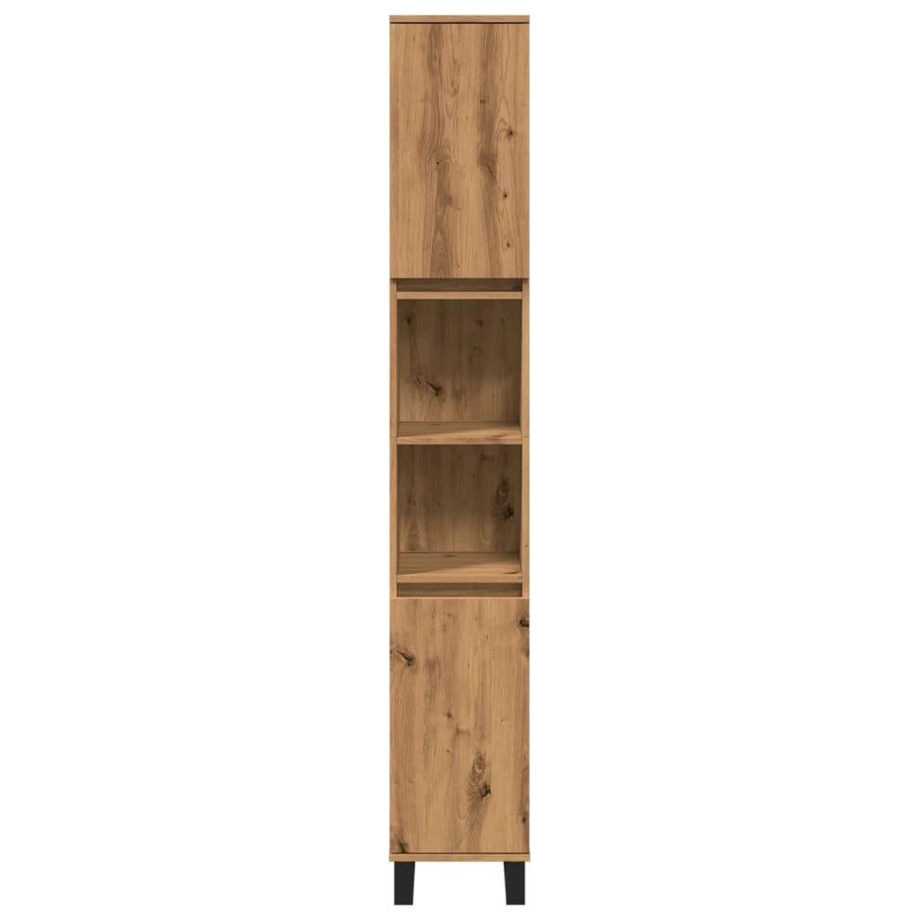 vidaXL Badschrank Artisan-Eiche 30x30x190 cm Holzwerkstoff