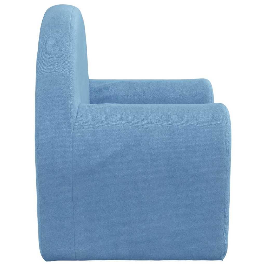 vidaXL Kindersofa Blau Weich Plüsch