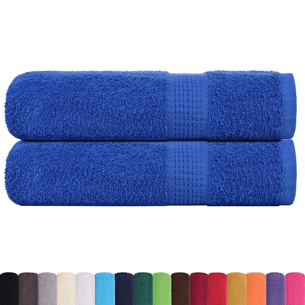 vidaXL Badetücher 2 Stk. Blau 100x150 cm 360 g/m² 100% Baumwolle