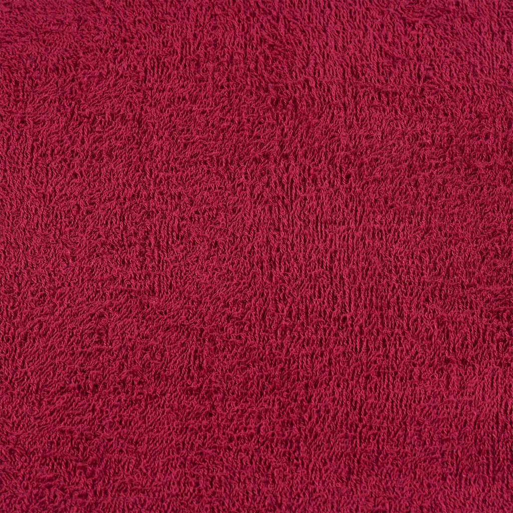 vidaXL Seiftücher 2 Stk. Bordeauxrot 30x30 cm 360 g/m² 100% Baumwolle