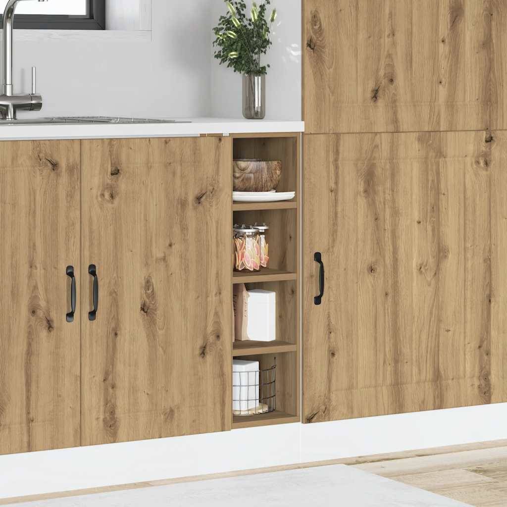 vidaXL Unterschrank Riga Artisan-Eiche 20x44,5x81,5 cm Holzwerkstoff