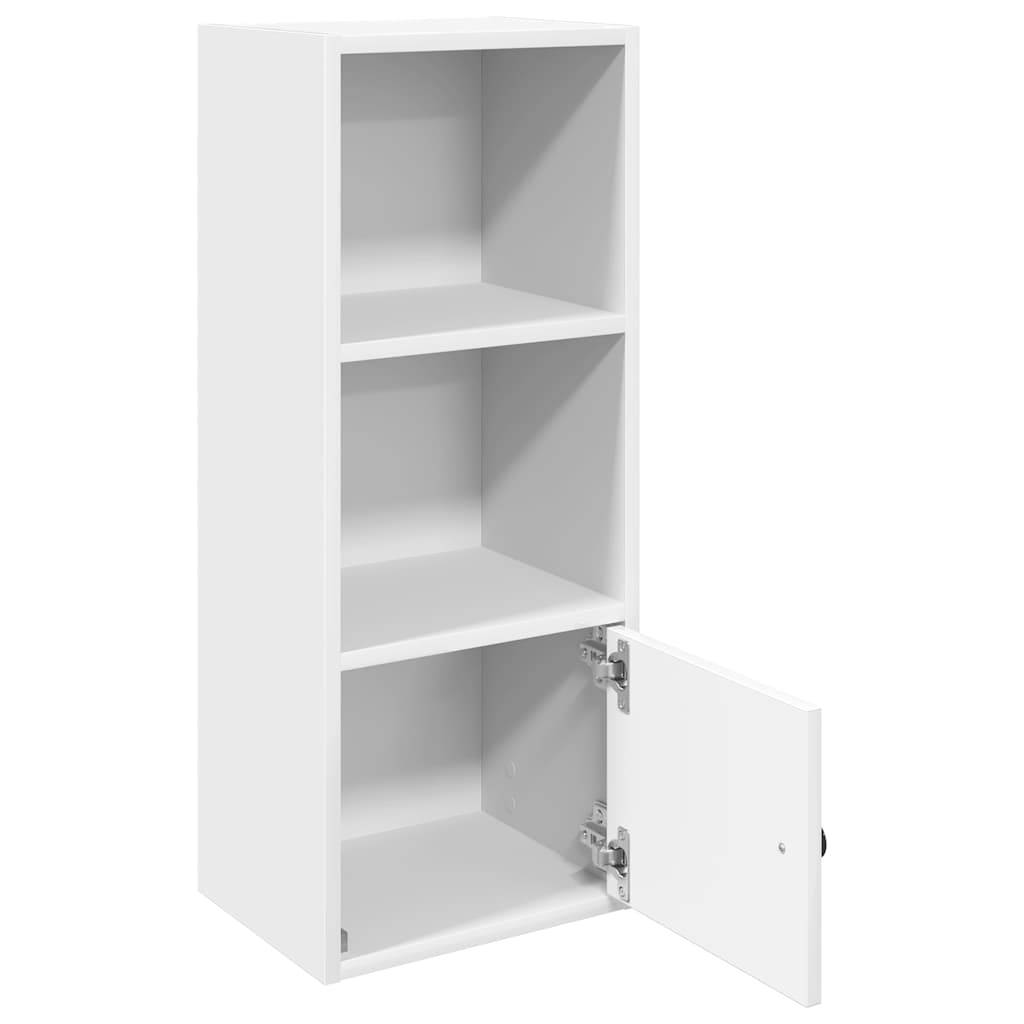 vidaXL Bücherregal Weiß 31x24x77 cm Holzwerkstoff