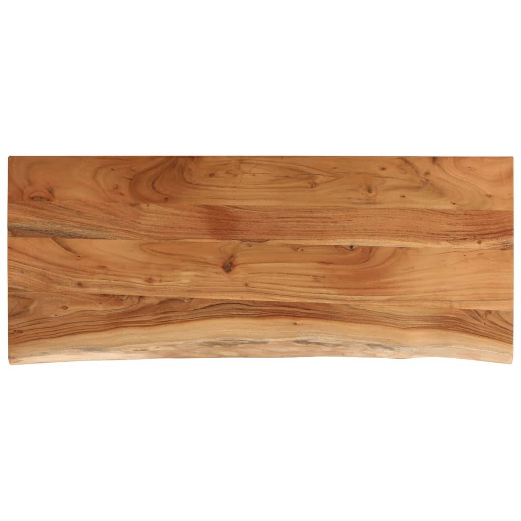 vidaXL Tischplatte 90x40x3,8 cm Rechteckig Massivholz Akazie Baumkante