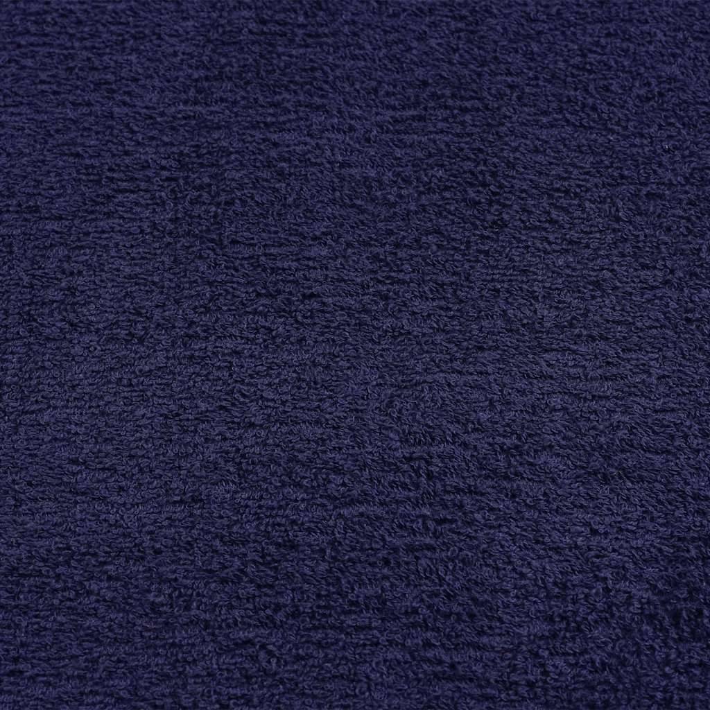 vidaXL Duschtücher 10 Stk. Marineblau 70x140cm 360 g/m² 100% Baumwolle