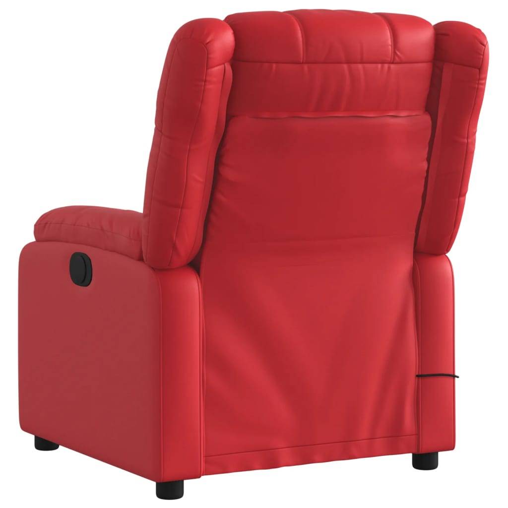 vidaXL Massagesessel Rot Kunstleder
