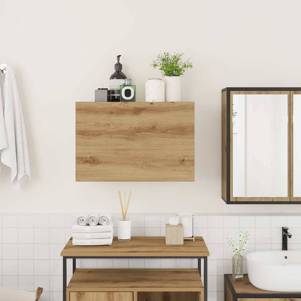 vidaXL Bad-Wandschrank Artisan-Eiche 60x25x40 cm Holzwerkstoff