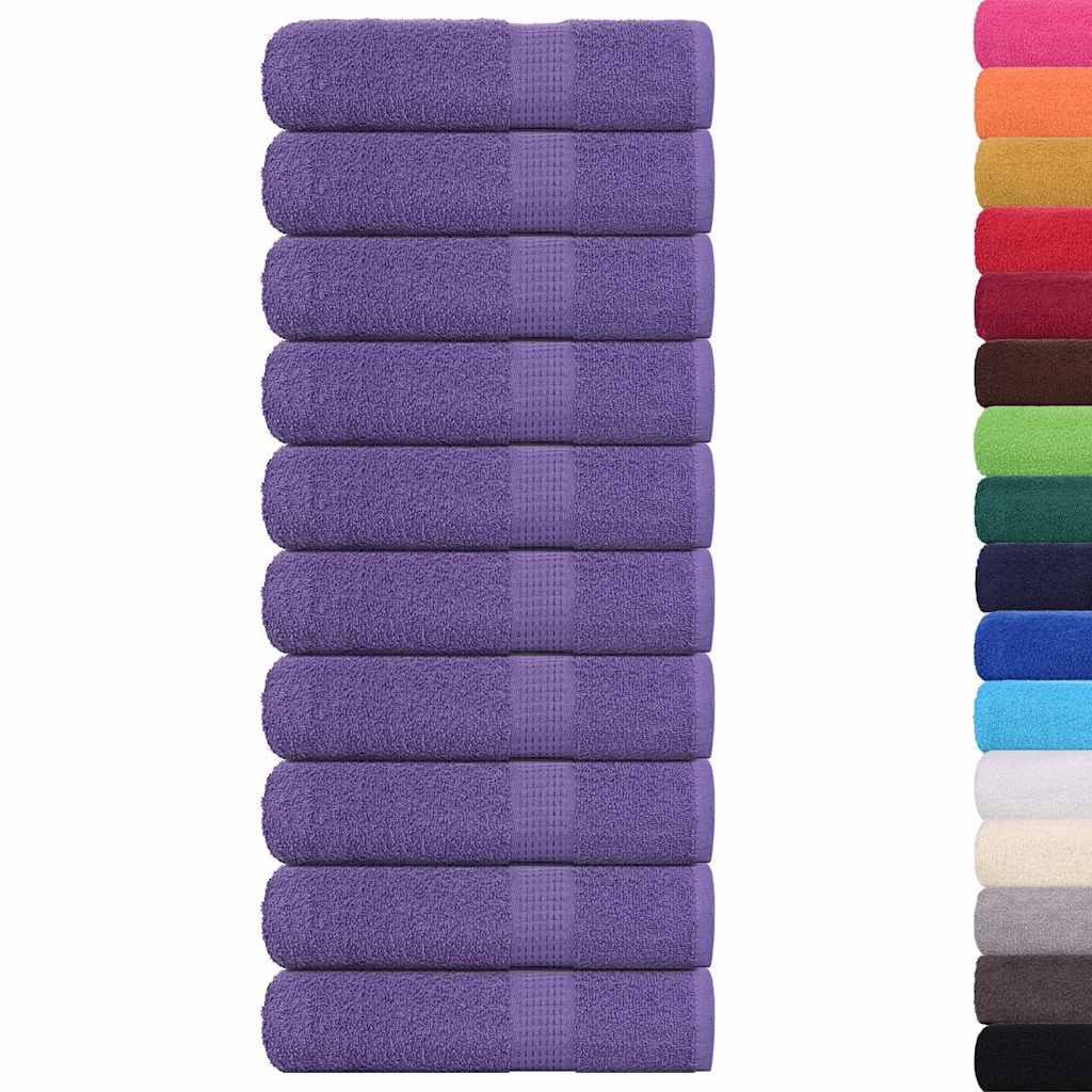 vidaXL Handtücher 10 Stk. Lila 50x100 cm 360 g/m² 100% Baumwolle