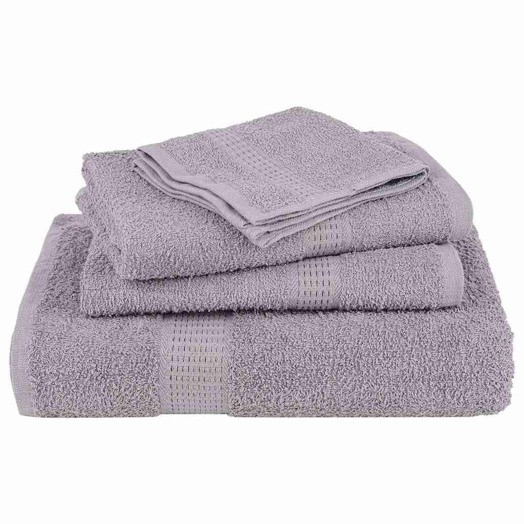 vidaXL Badetücher 10 Stk. Grau 100x150 cm 360 g/m² 100% Baumwolle