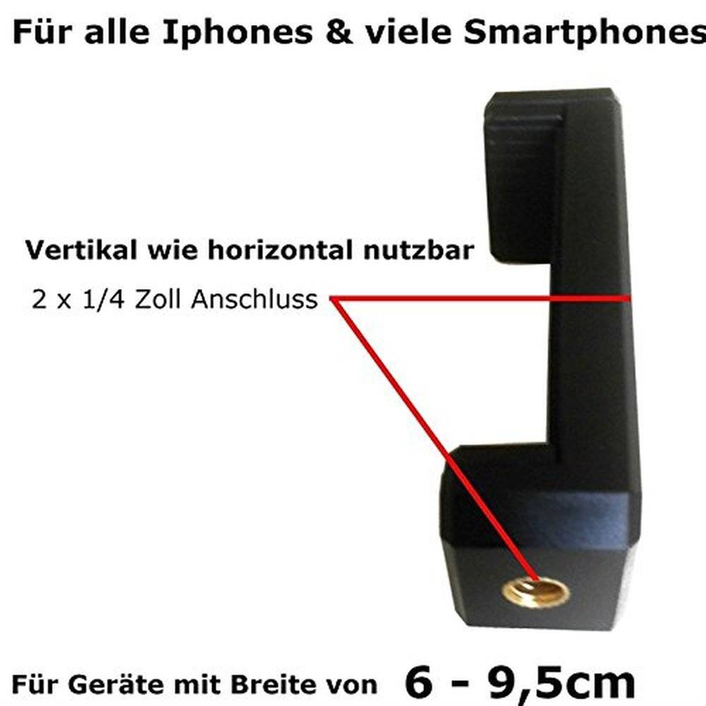 Flexibles Stativ Kamerastativ Handystativ Halterung für Smartphone Handy iPhone Halterung Kamera Foto Video Ständer