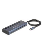 Delock USB 5 Gbps Hub mit 7 Type-C Ports Schalter davon 6 x Datenport+ 1 Daten