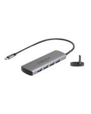 Delock USB 10 Gbps 4 Port Typ-A Hub mit Type-C Anschluss und zusätzlicher