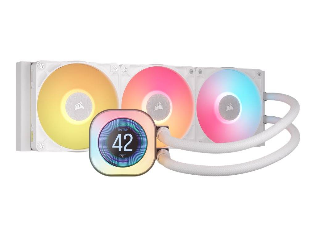 CORSAIR iCUE Link TITAN 360 RX LCD - Prozessor-Flüssigkeitskühlsystem - Kühlergröße: 360 mm - (für: LGA1851, LGA1700, AM