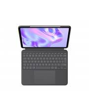 Logitech Combo Touch Tastatur und Foliohülle mit Trackpad hinterleuchtet Apple Smart connector QWERTY GB Graphite für 13-inch iPad Pro M4 UK