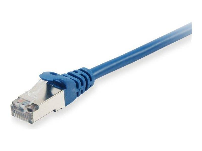 Equip Patchkabel Cat6A S/FTP 2xRJ45 25.00m blau LSZH Polybeutel Kabel RJ45 Cat.6