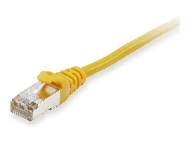 Equip Patchkabel Cat6A S/FTP 2xRJ45 0.15m gelb LSZH Polybeutel Kabel RJ45 Cat.6