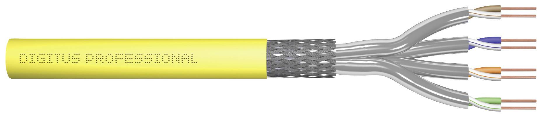 DIGITUS Verlegekabel Cat7a S/FTP tw.Pair 500m gelb AWG22/1 (Speditionsversand) Multimedia-Technik