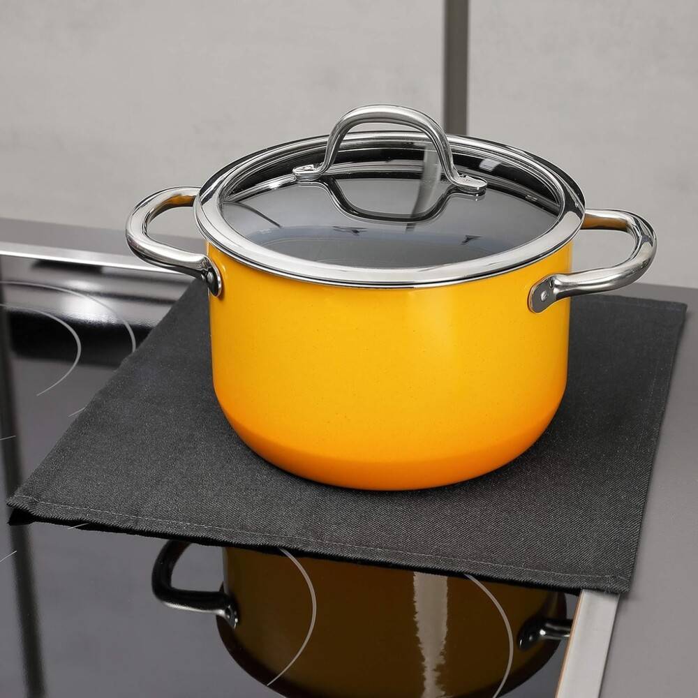 FireMat Black Edition - feuerfeste Unterlage, Größe:46x46cm