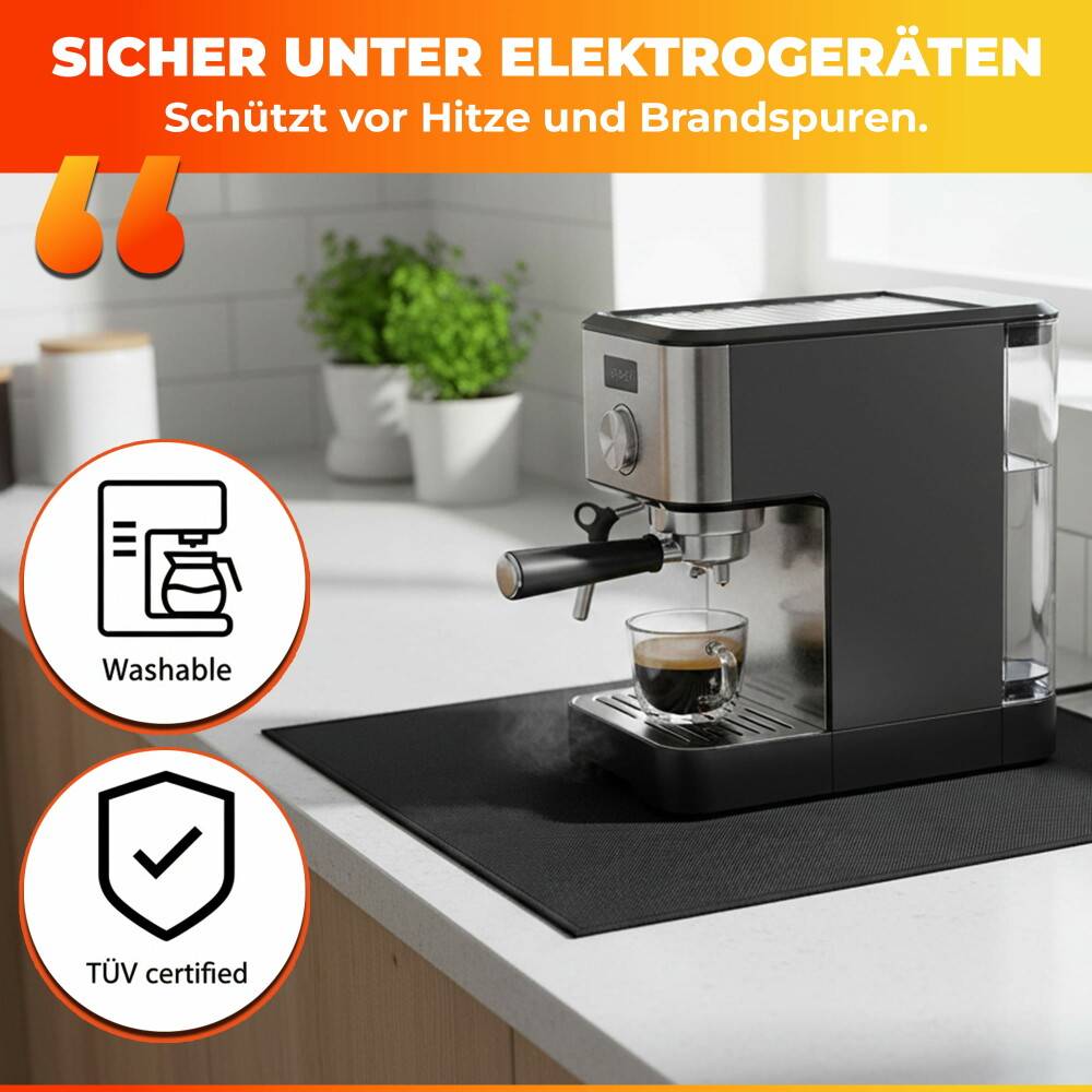 Firemat Black Edition - Feuerfeste Unterlage 70x100cm