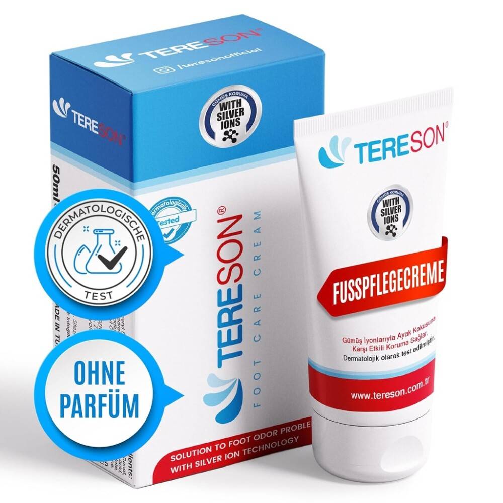 Fußcreme gegen Fußgeruch 50ml – Unisex, Feuchtigkeit & Frische für Füße