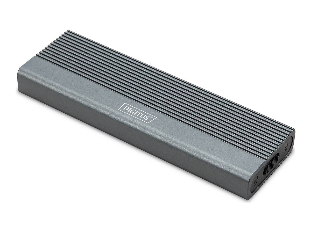 DIGITUS USB M.2 Festplattengehäuse, SSD, extern, NVMe, 10Gbps, USB 3.1 Gen2, Aluminium, werkzeugfrei