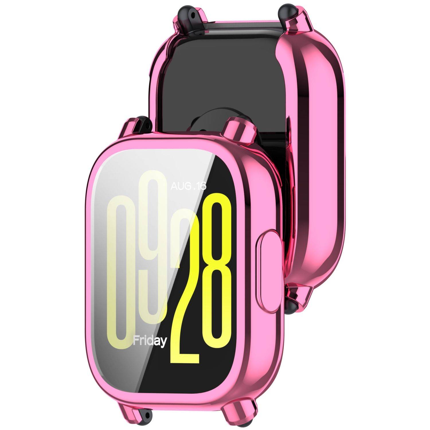 Für Xiaomi Redmi Watch 5 Lite Full Cover Soft TPU All Inclusive Smart Case Schutz Hülle Rosa
