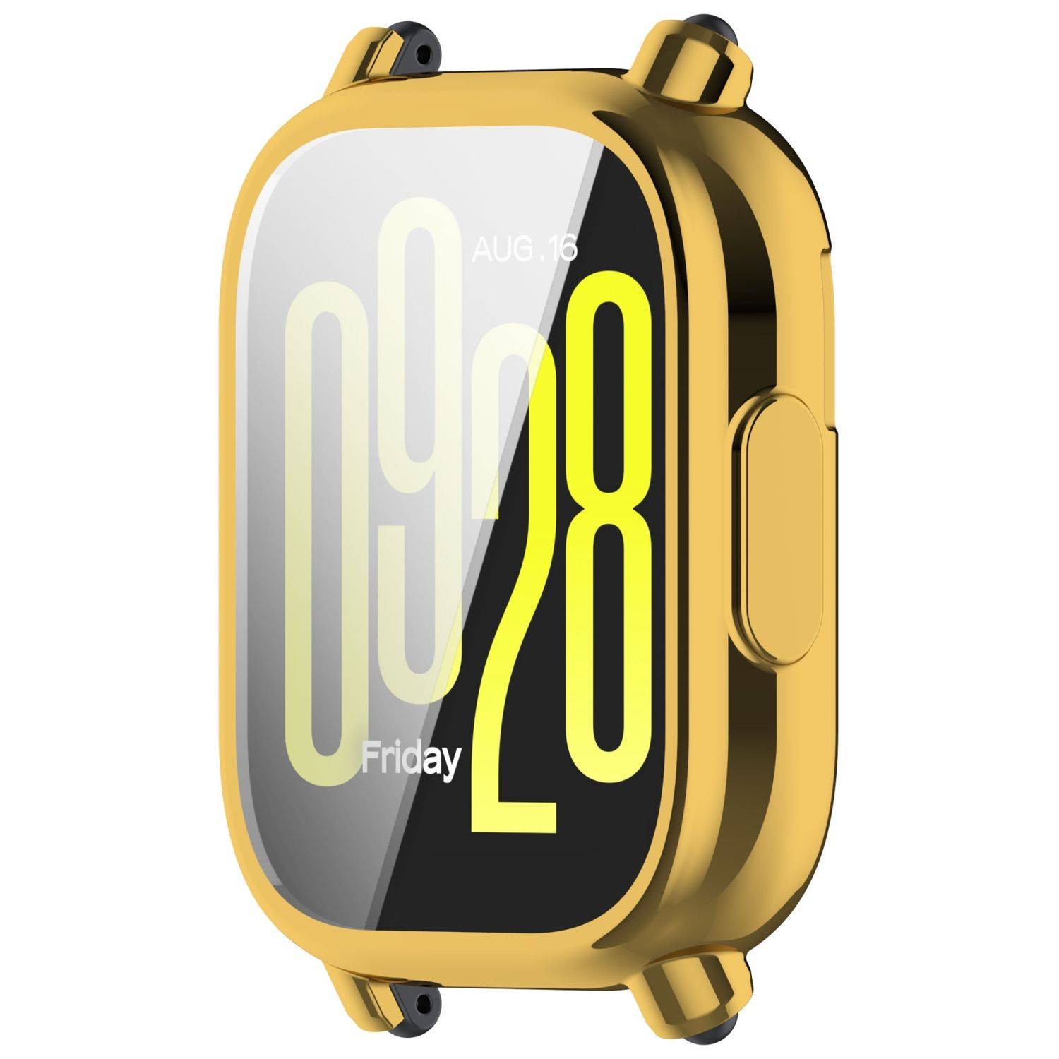 Für Xiaomi Redmi Watch 5 Active Full Cover Soft TPU All Inclusive Smart Case Schutz Hülle Gold