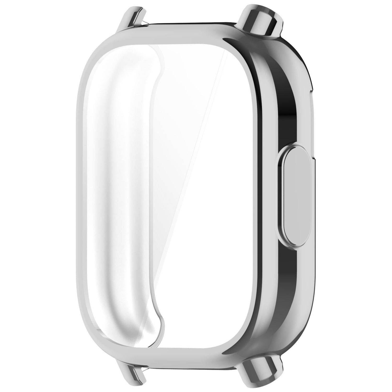 Für Xiaomi Redmi Watch 5 Active Full Cover Soft TPU All Inclusive Smart Case Schutz Hülle Silber