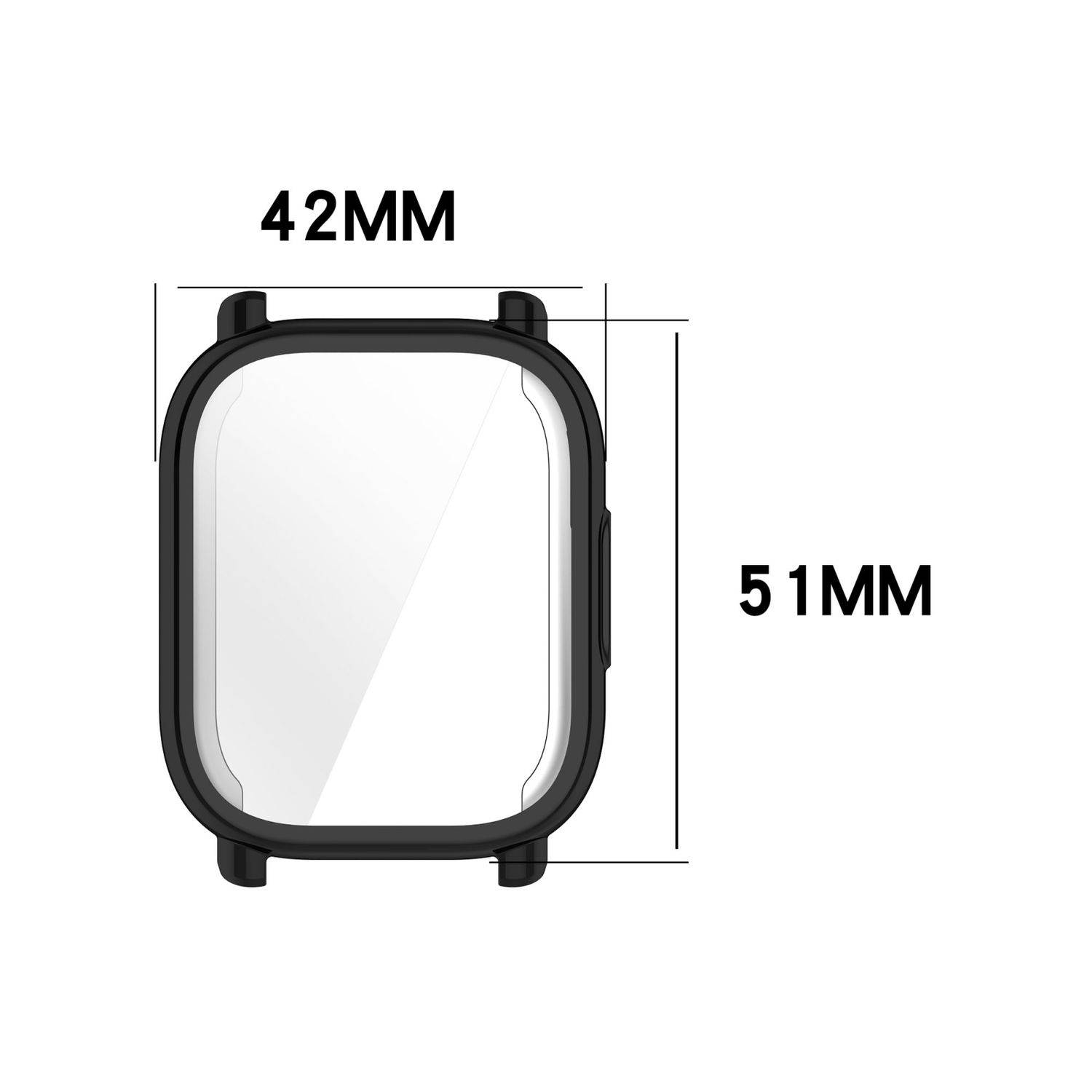 Für Xiaomi Redmi Watch 5 Lite Full Cover Soft TPU All Inclusive Smart Case Schutz Hülle Transparent