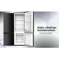 PKM Kühlgefrierkombination KHKG173BC schwarz 161L Kühlschrank LED PKM Kühlgefrierkombination KHKG173BC schwarz 161L Kühlschrank LED