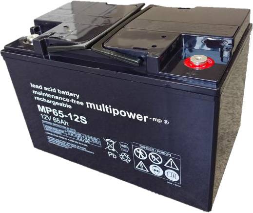 Multipower MP65-12S AGM Bleiakku 12V 65Ah – M6