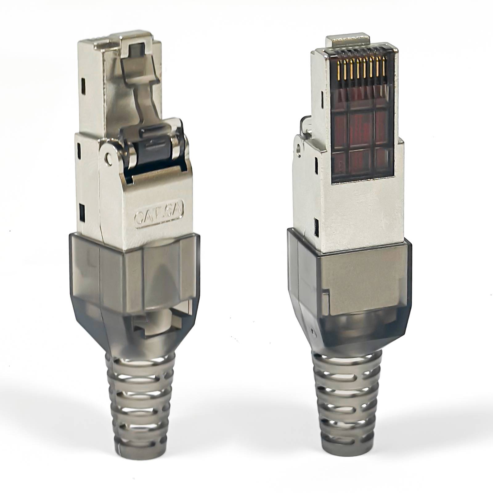 hb-digital RJ45 Stecker CAT 6a Netzwerkstecker LSA