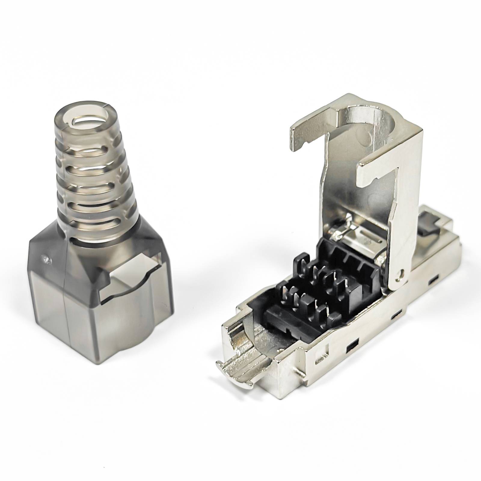 hb-digital RJ45 Stecker CAT 6a Netzwerkstecker LSA
