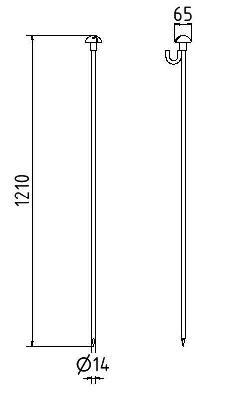 Schake 35700-P Halterung für Fangzaun mit Pilzschlagschutz