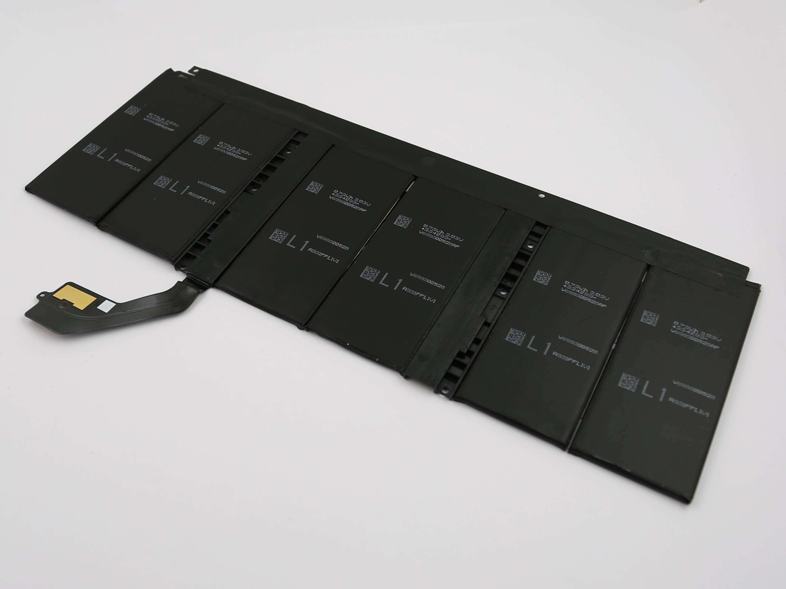 Akku passend für Microsoft Surface Book 3 15" 1872, Li-Polymer, 7,58V, 6041mAh, 45,8Wh, built-in