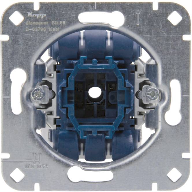 Kopp UP Kreuzschalter-Sockel Install.Baumaterial Schaltermat/Geb.Steu Schalter Steckdosenm