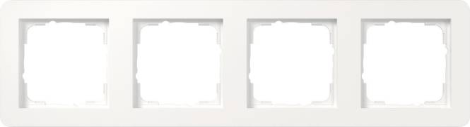 GIRA 0214150 Abdeckrahmen 4f Gira E1 Reinweiß Install.Baumaterial Schaltermat/Geb.Steu Schalter