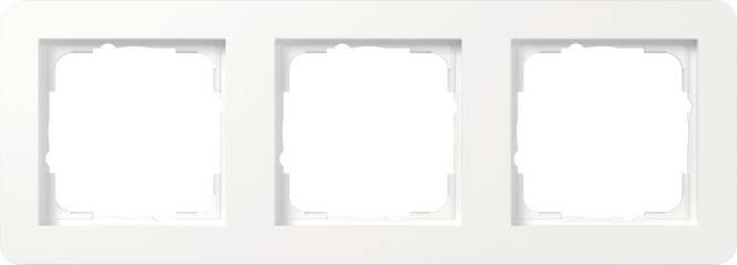 GIRA 0213150 Abdeckrahmen 3f Gira E1 Reinweiß Install.Baumaterial Schaltermat/Geb.Steu Schalter