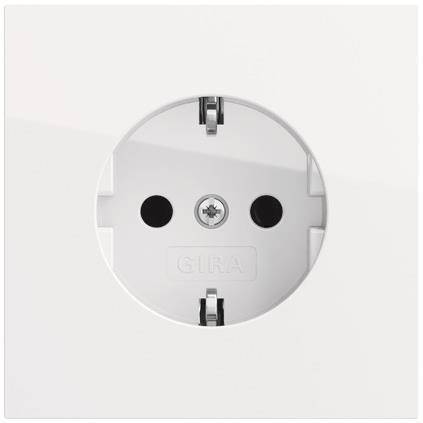GIRA 418870 SCHUKO-Steckdose Flächenschalter Reinweiß Install.Baumaterial Schaltermat/Geb.Steu