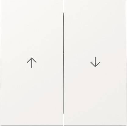 GIRA 329470 Wippe 2f Pfeil Flächenschalter Reinweiß Install.Baumaterial Schaltermat/Geb.Steu