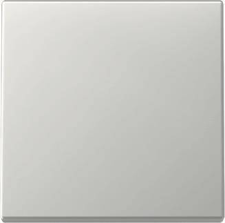 Ein quadratischer, hellgrauer Keramikfliesenstein mit glatter Oberfläche.